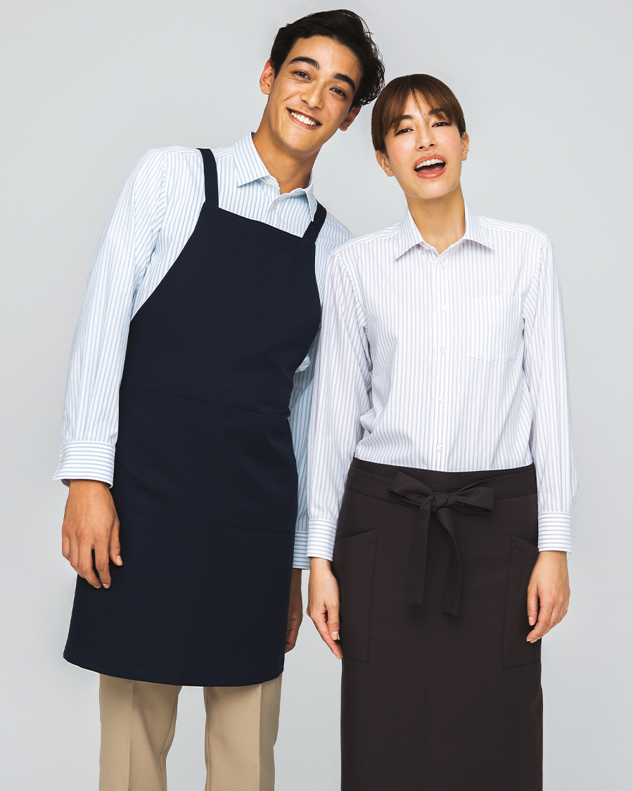 スタイリストの部屋　エプロン込み 在庫限り】防脱色加工胸あてエプロン | ユニフォーム総合