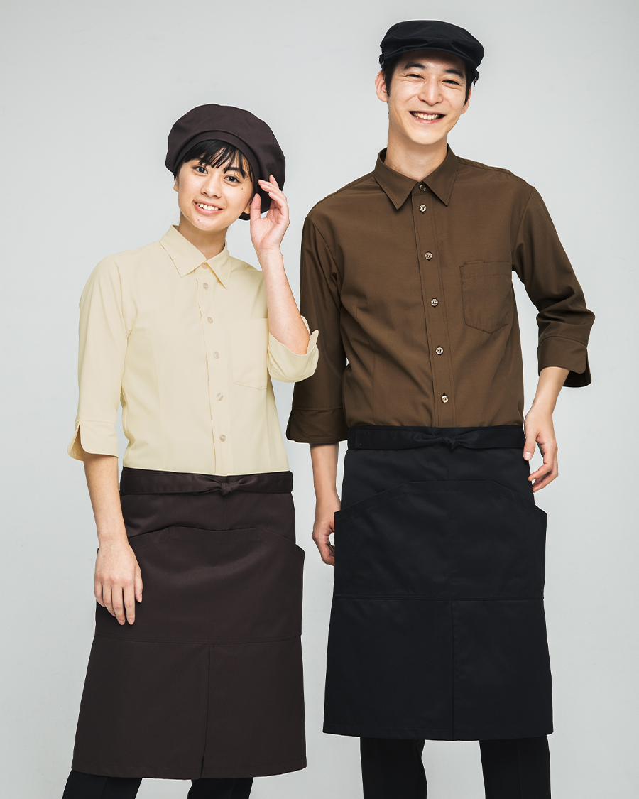 サラクール】男女兼用シャツ（七分袖） | ユニフォーム総合