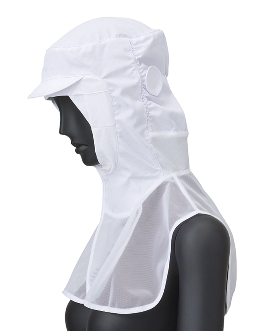 スッキリドライ】高温作業向け ずれな衣 ロングフード帽