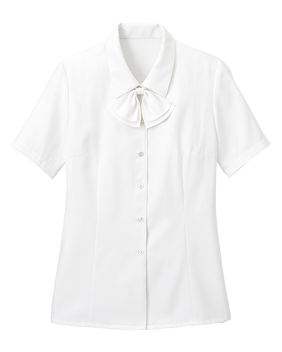 シェブロン・ストライプ】レディスブラウス（半袖） | ユニフォーム