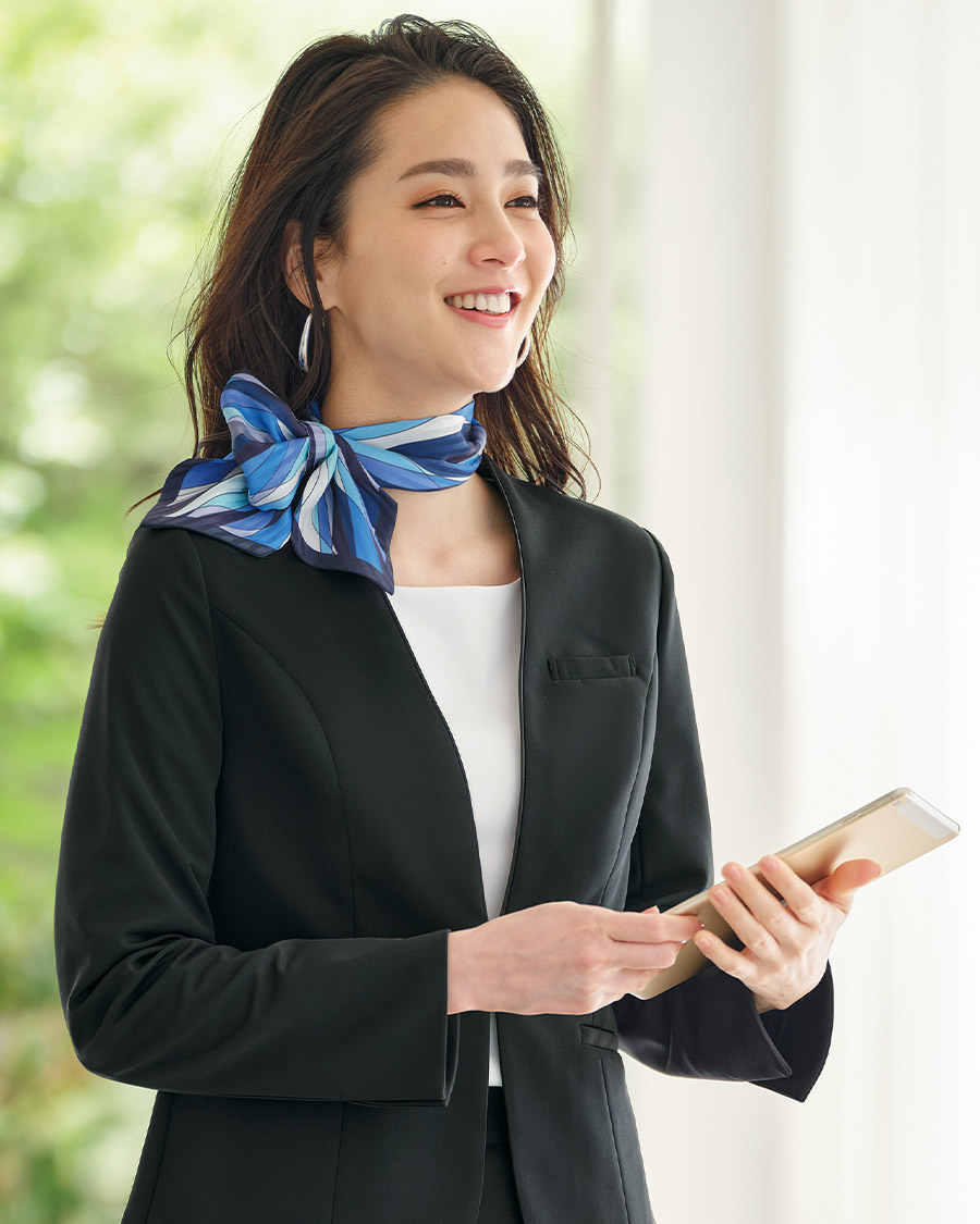 セリーン・ニット】八分袖カットソー | ユニフォーム総合メーカーの