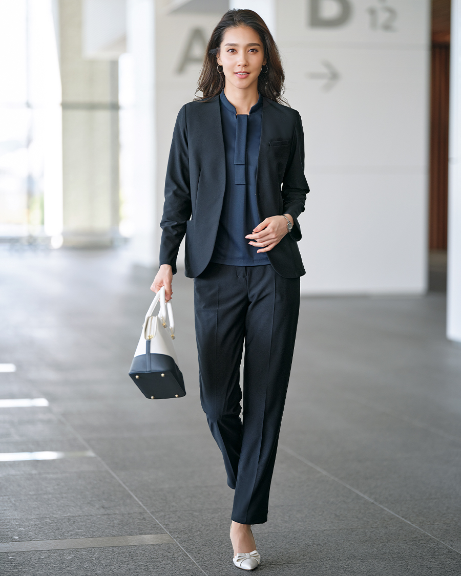 すごラク 【リサイクル・ニット】テーパードパンツ | ユニフォーム総合