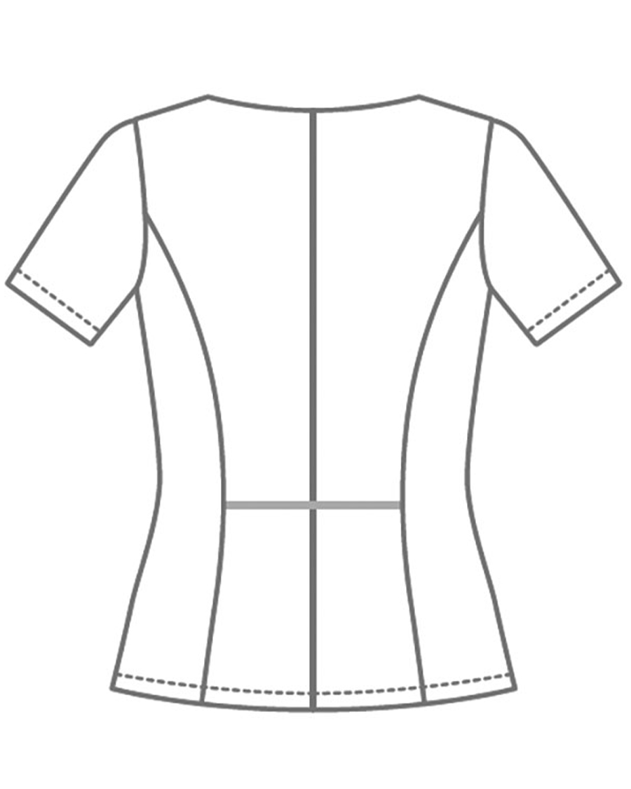 ナチュラル・シャンブレー】オーバーブラウス（半袖） | ユニフォーム