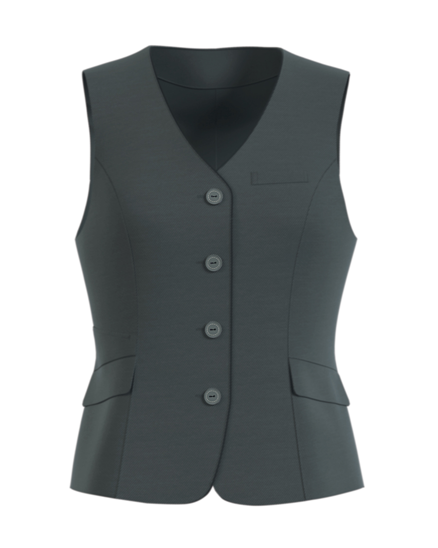 杢ドットニット】ペプラムデザイン レディスベスト