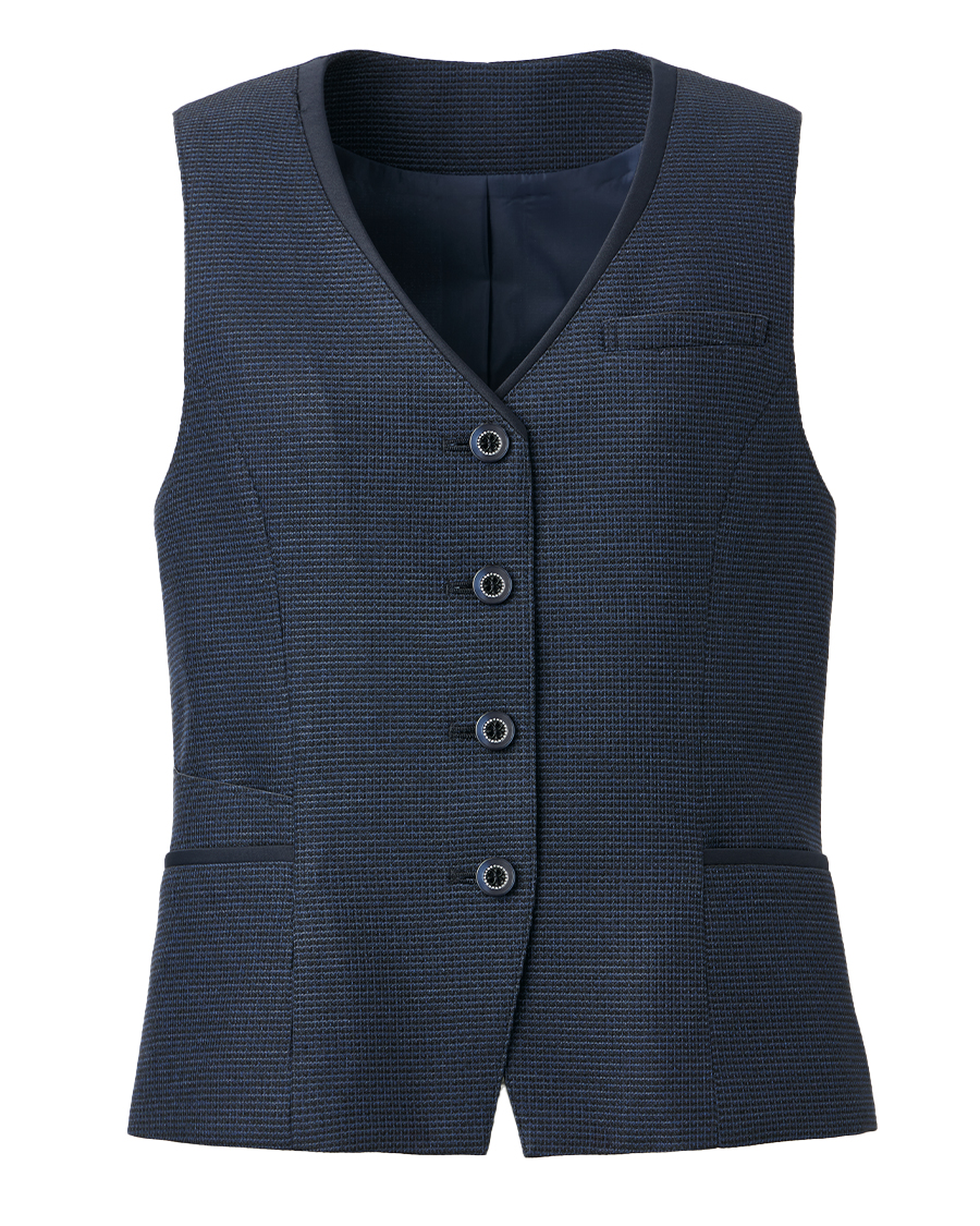 ツイーディ・ニット】 ツイード風ベスト | ユニフォーム総合メーカーの