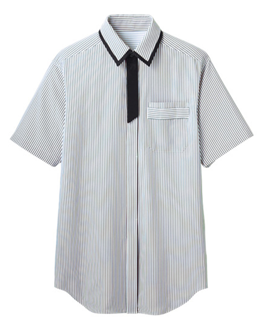 【ライト・ストライプ】男女兼用シャツ（半袖）