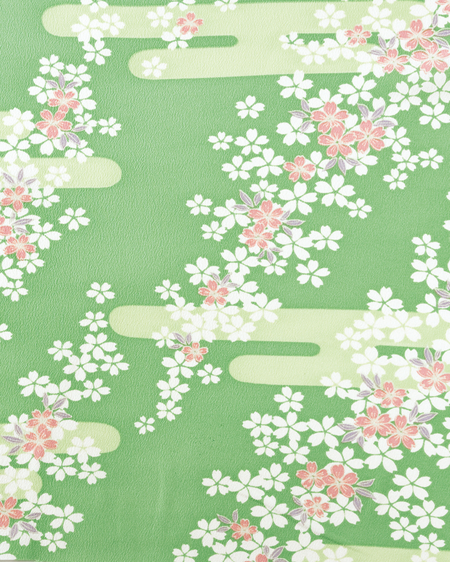 雲取花柄】きもの前掛 | ユニフォーム総合メーカーのサーヴォ公式通販