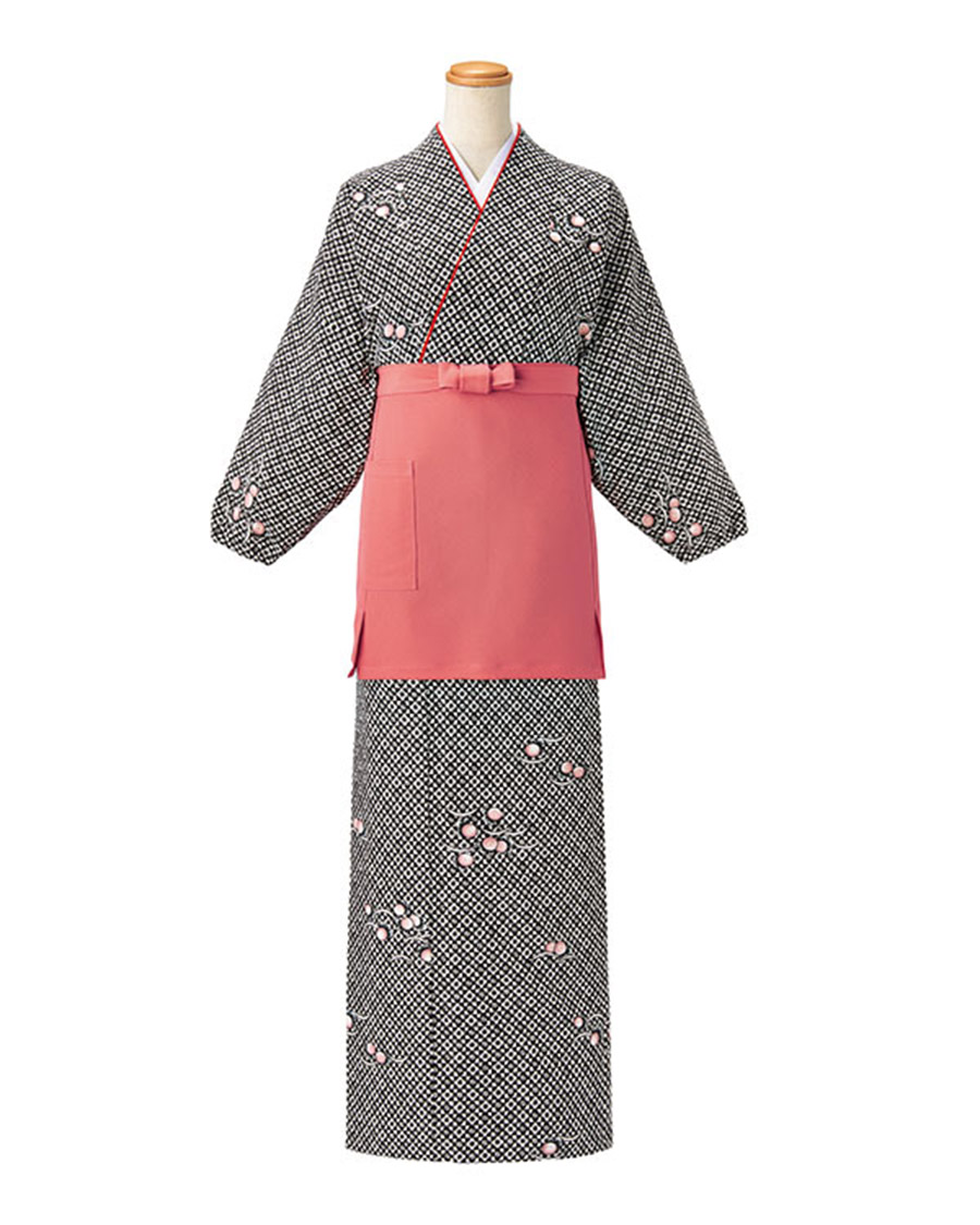 茶衣着 上着 桜花文様京小紋 | ユニフォーム総合メーカーのサーヴォ