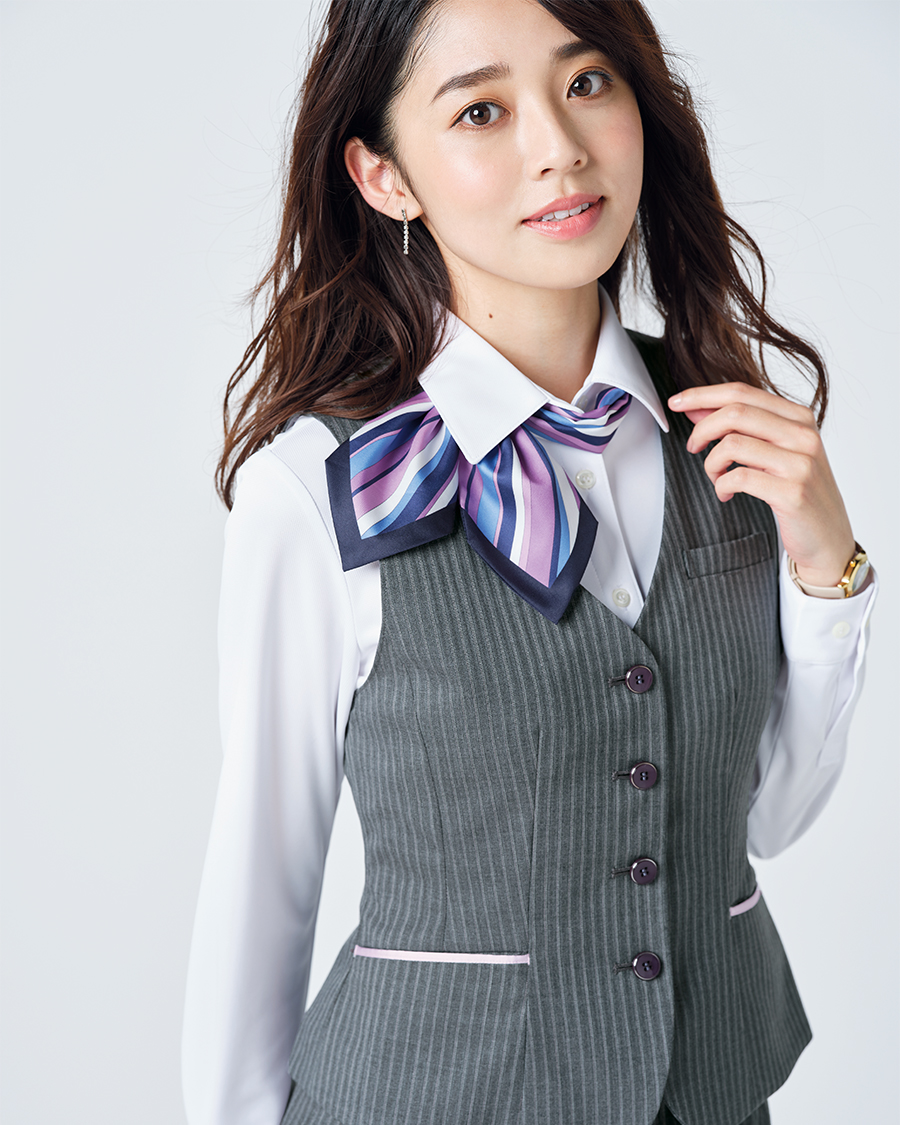 COLUMN◆長袖ブラウス/36/22-140-10-050010 レギュラーカラーブラウス【7分袖】【OEKO-TEX】 (ARS24226-73