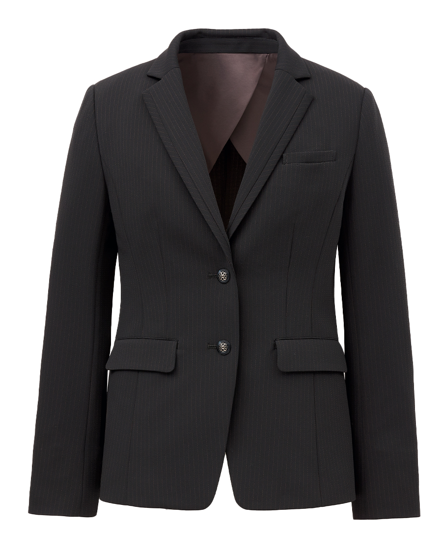 プラチナ・ストライプ】長め丈 テーラードジャケット | ユニフォーム