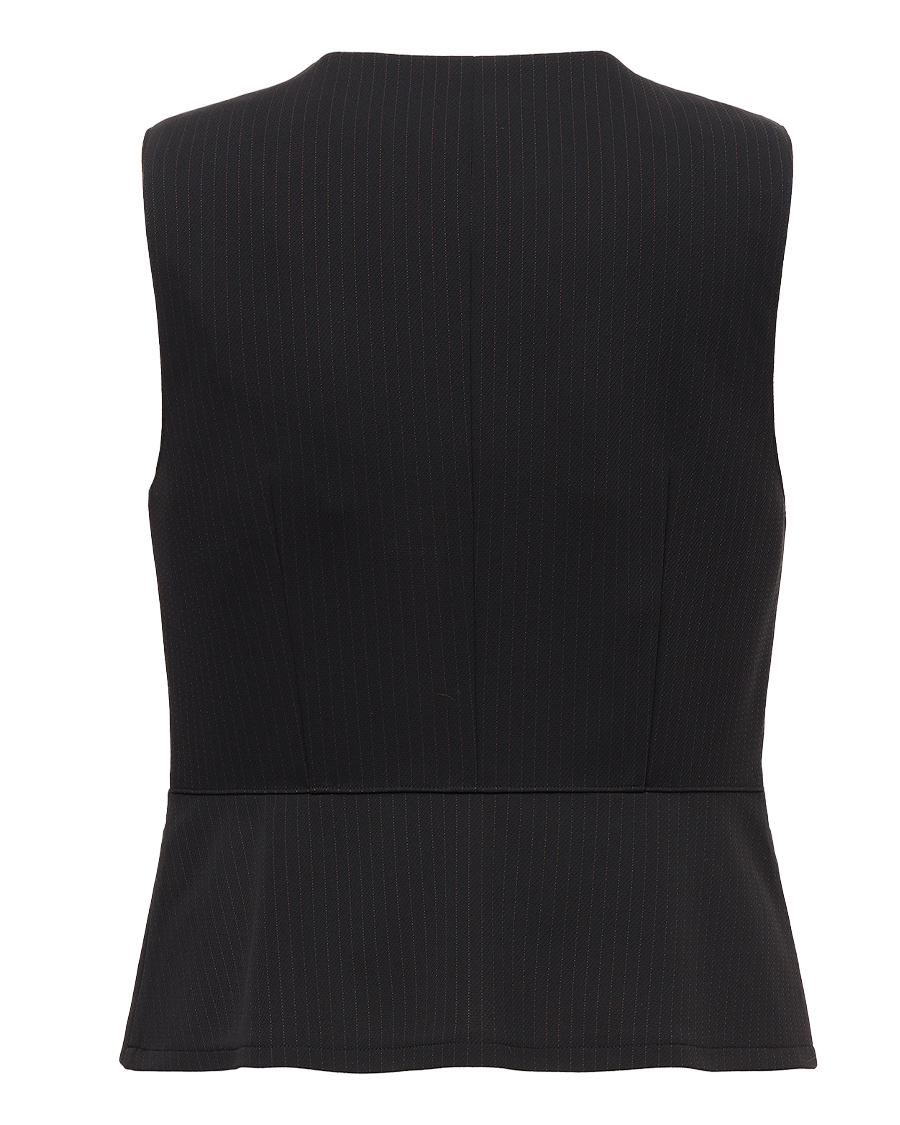 プラチナ・ストライプ】ペプラムデザイン ベスト | ユニフォーム