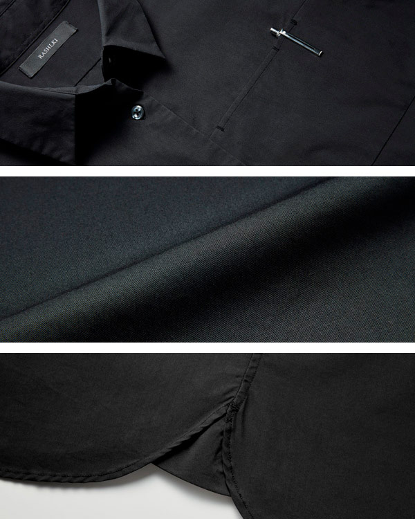 【clover♧】希少　otii オティ　コットンシャツ　ブルゾン　黒 COOTIE / T/W Open Collar Pullover Shirt -Black-