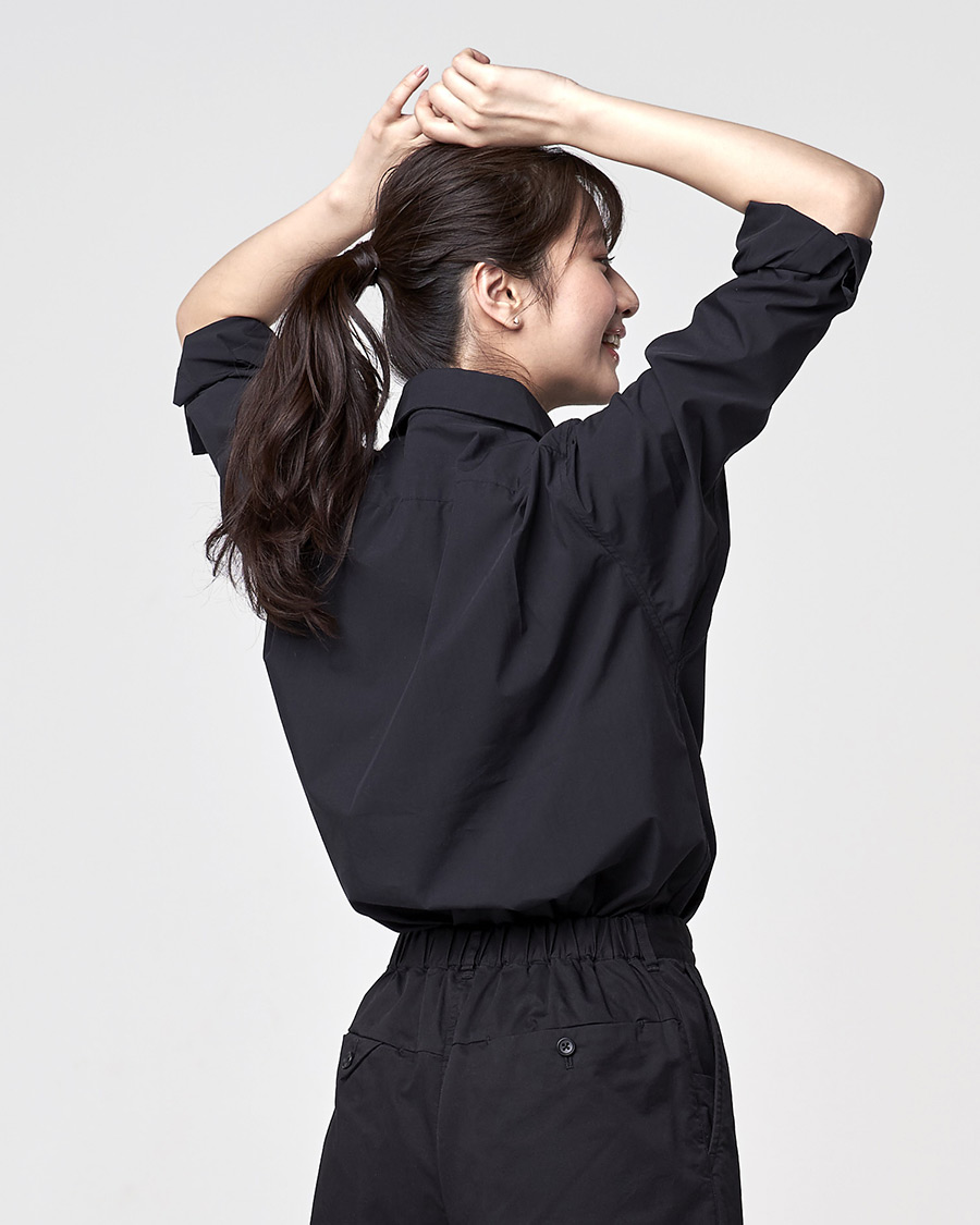 RASHIKI オーガニックコットン 羽織れるシャツ(左右胸ポケット