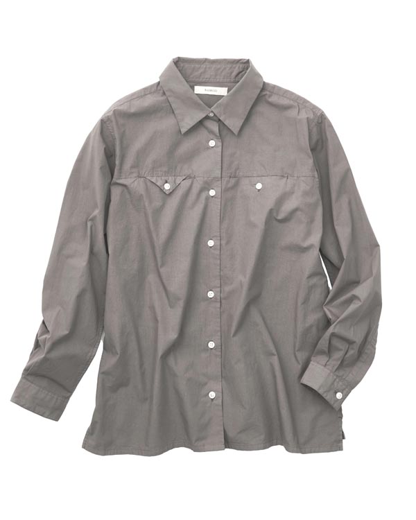 RASHIKI オーガニックコットン 羽織れるシャツ(左右胸ポケット)