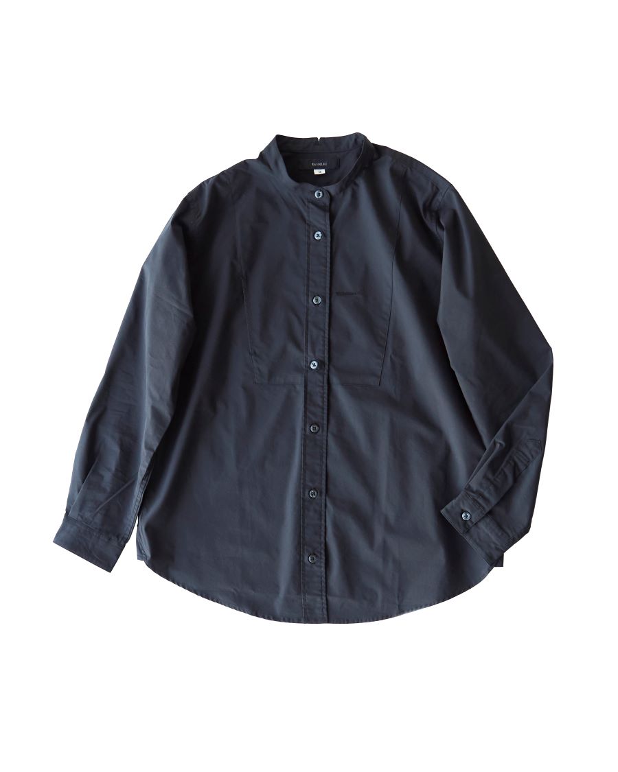 RASHIKI オーガニックコットン 左胸ポケット付きシャツ
