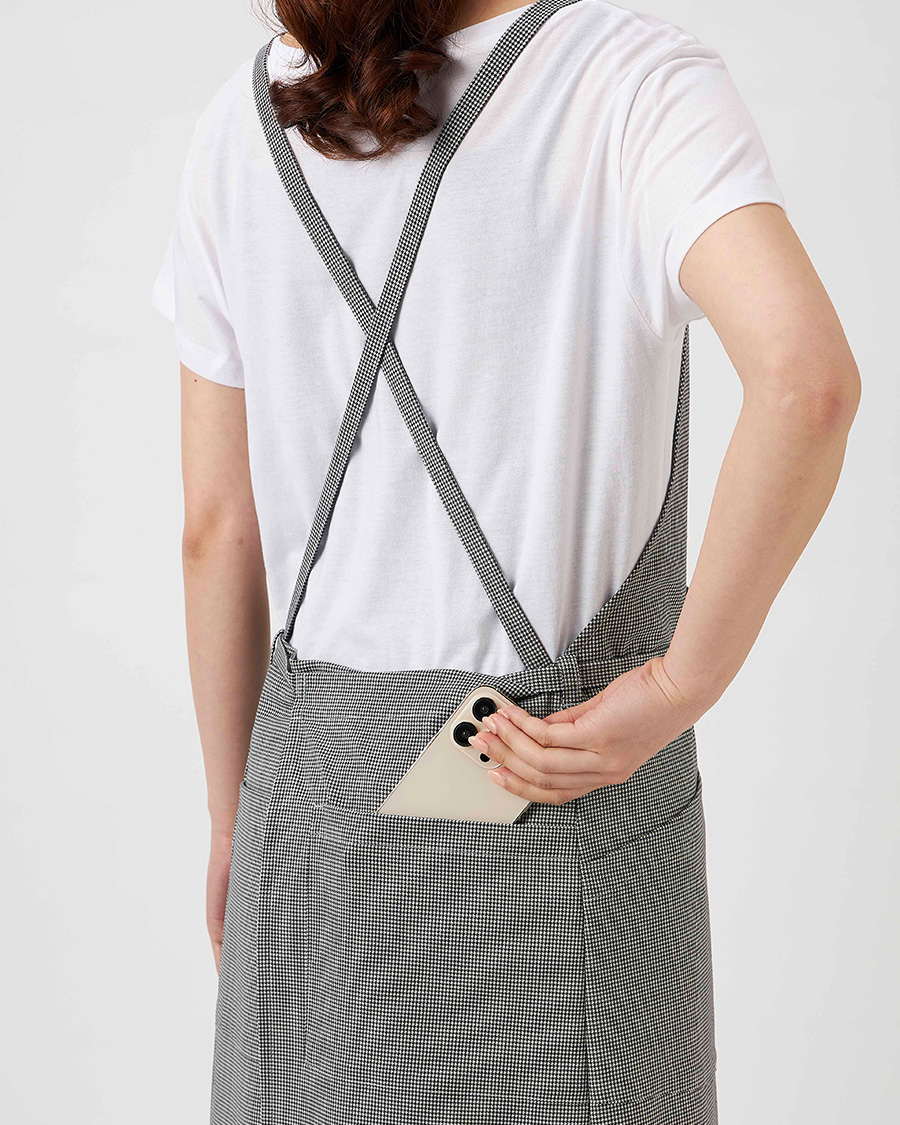 RASHIKI 千鳥格子 エプロン | ユニフォーム総合メーカーのサーヴォ公式