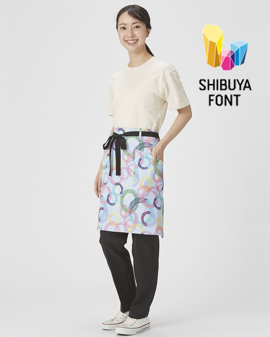 シブヤフォントコラボ】○○の世界シリーズ_深海呼吸プリント 2WAY