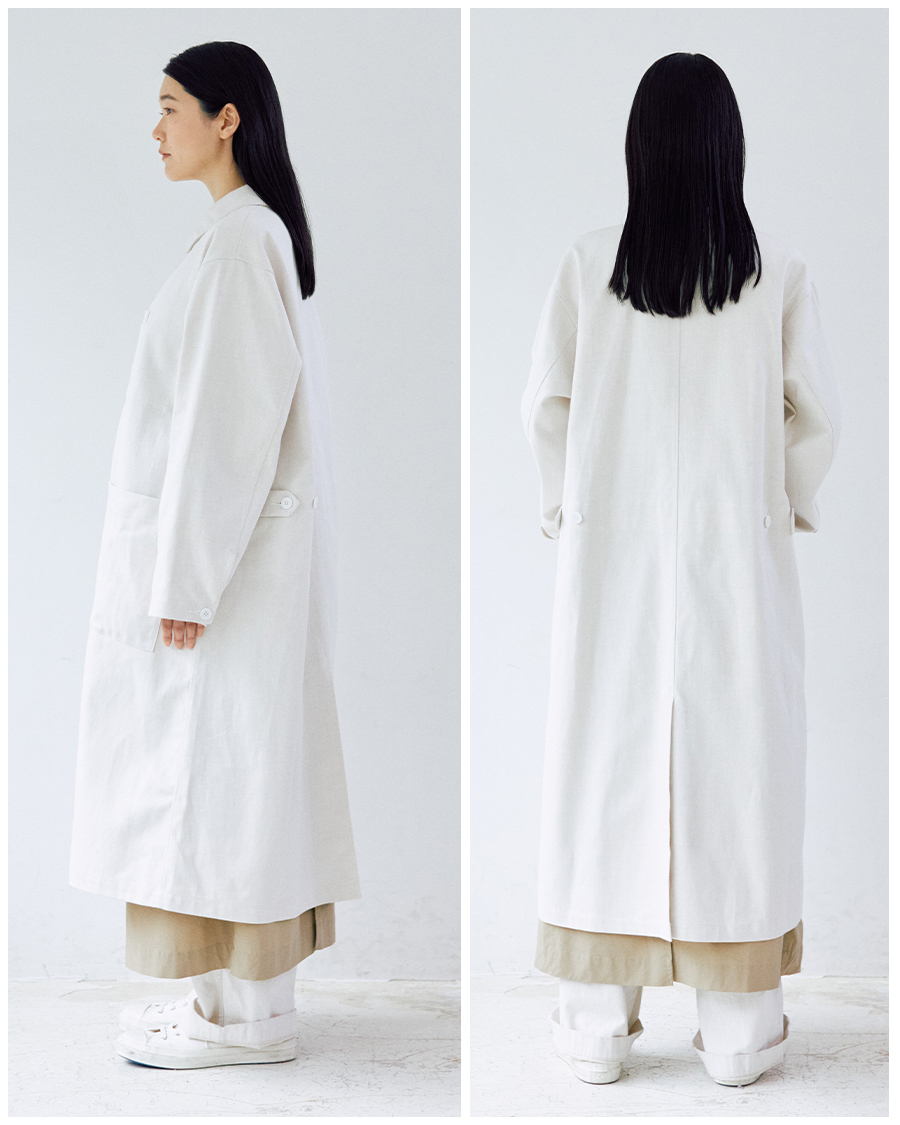 SKC6204 男女兼用ショップコート ET－7727 ホワイト LL 【公式通販】