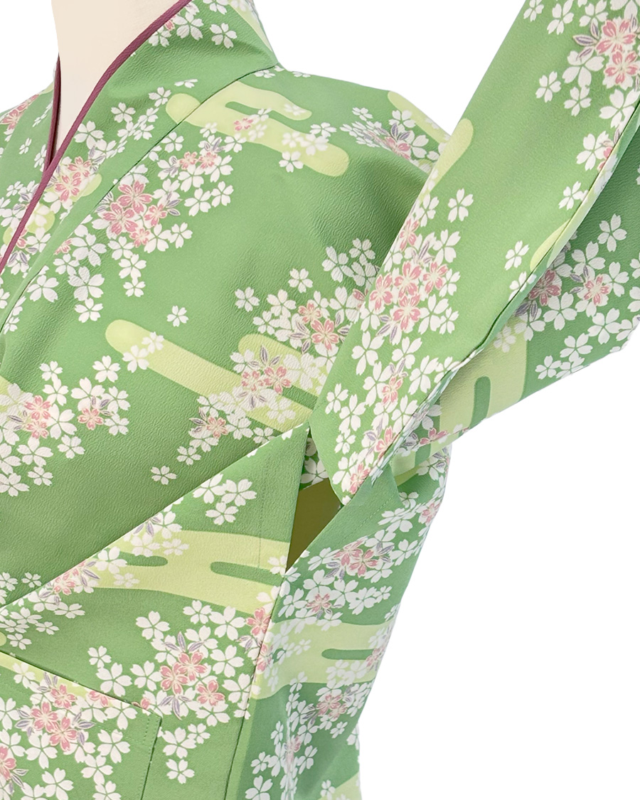 雲取花柄】茶衣着 上着 | ユニフォーム総合メーカーのサーヴォ公式通販