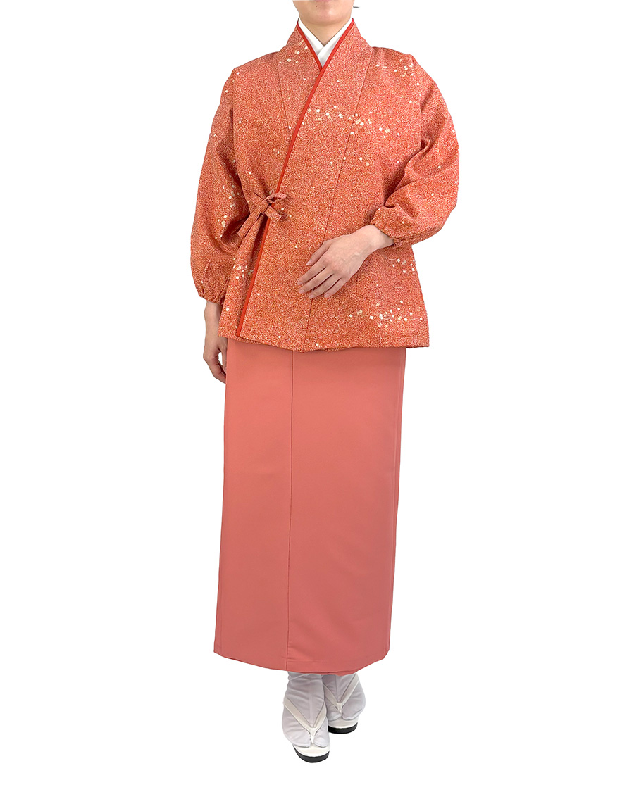 蒔糊紙散らし】茶衣着 上着 | ユニフォーム総合メーカーのサーヴォ公式