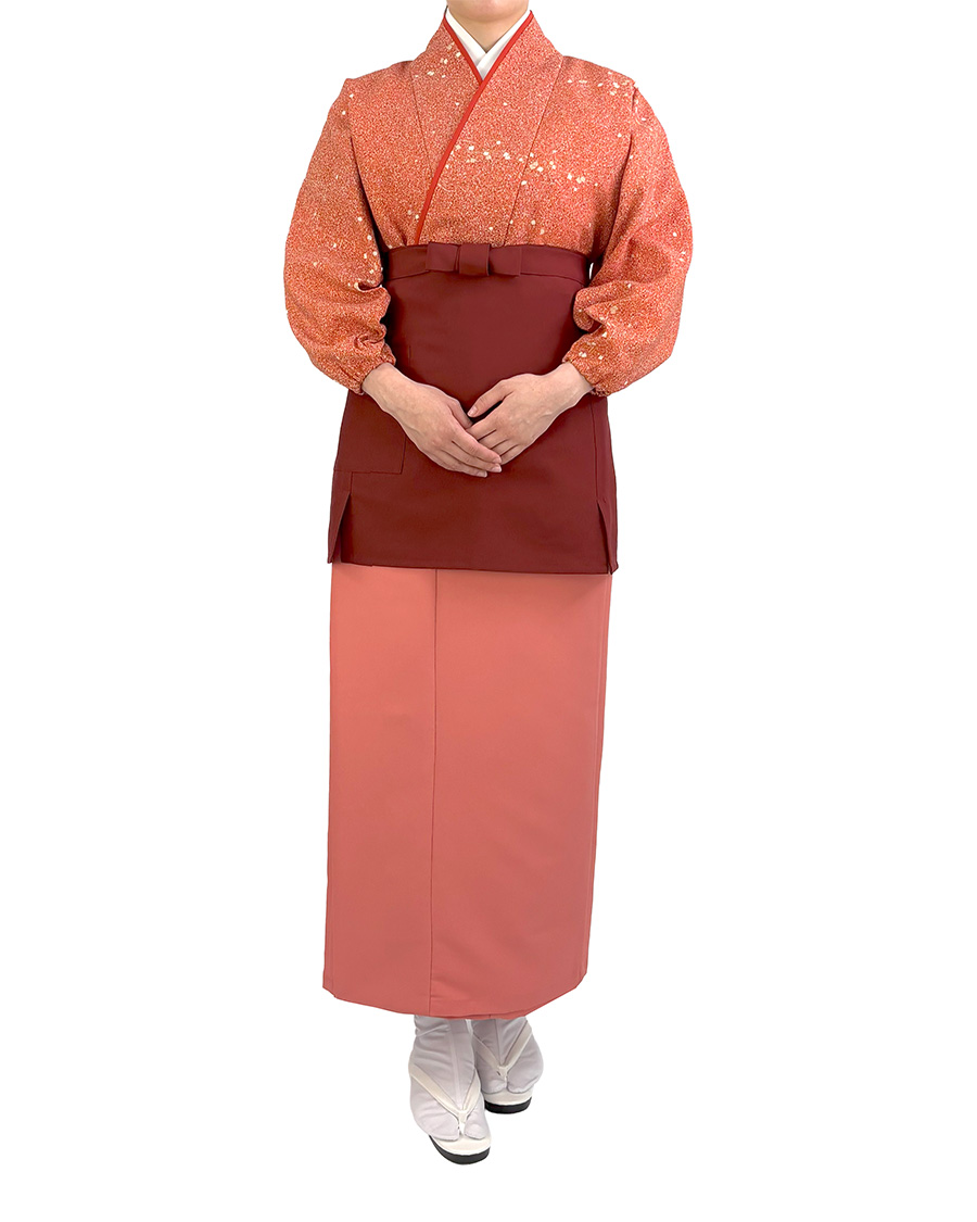 蒔糊紙散らし】茶衣着 上着 | ユニフォーム総合メーカーのサーヴォ公式