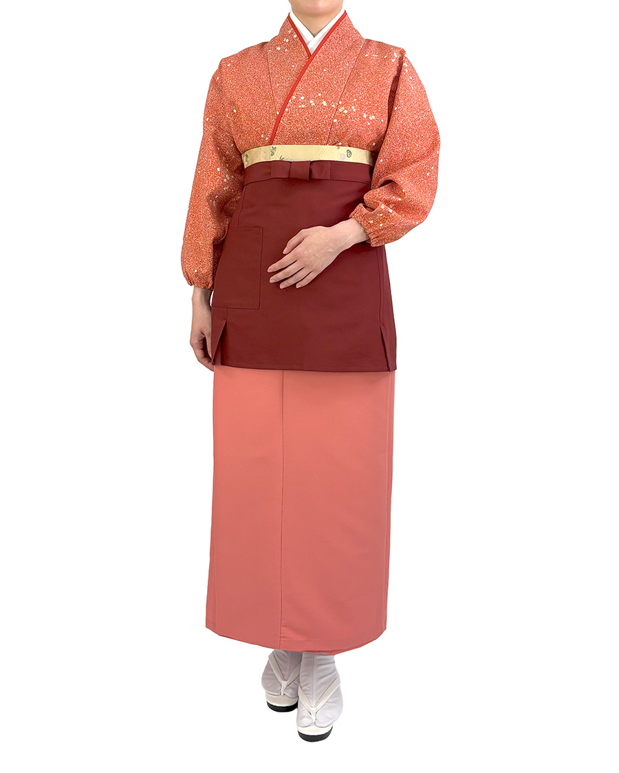 蒔糊紙散らし】茶衣着 上着 | ユニフォーム総合メーカーのサーヴォ公式