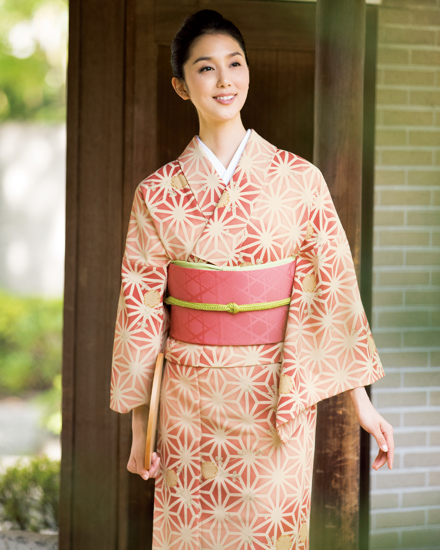 未着用　袋帯　麻の葉　花紋　枝垂れ柳　ハスの花　着物　053a p 未着用袋帯麻の葉花紋枝垂れ柳ハスの花着物053a p