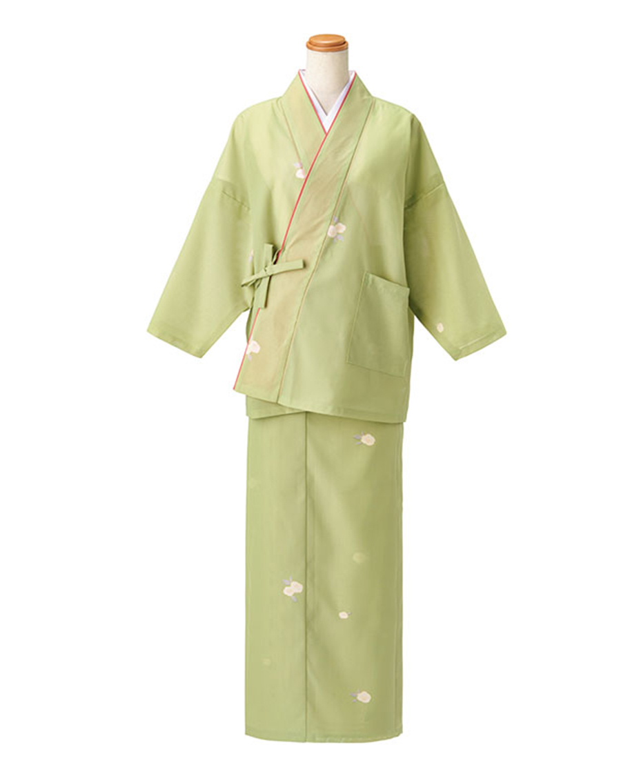 茶衣着 上着 桜花文様京小紋 | ユニフォーム総合メーカーのサーヴォ
