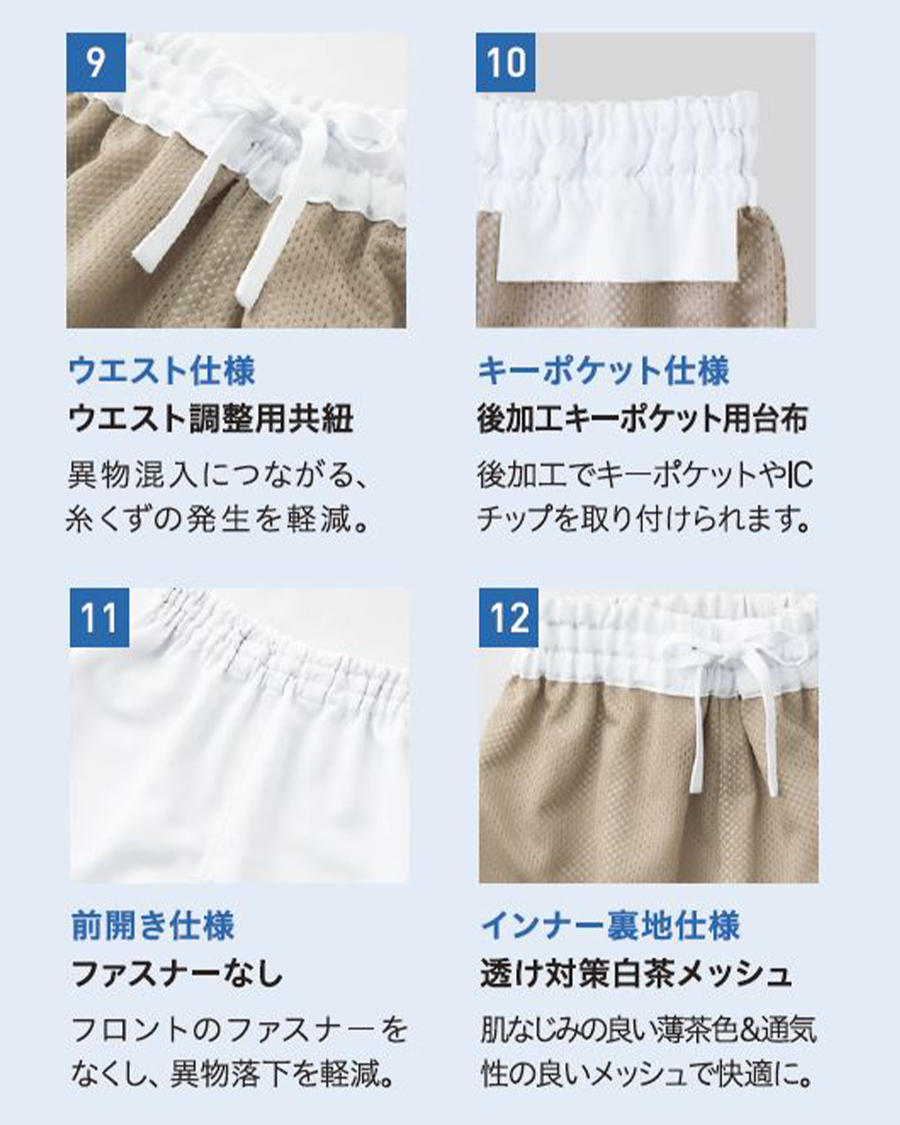 涼みドライ】高温作業向け 男女兼用ホッピングパンツ | ユニフォーム